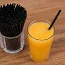 YAOSHENG [500 Count] 5.12 Inch Cocktail Stirrers Black Straws Coffee Plastic Sip Stir Swizzle Sticks for Coffee,Cocktail,Party, Bar, Kitchen, Cafe