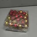 50 Pcs Christmas Ball Ornaments 1.57"/4 cm Christmas Balls Decor Set Hanging Tree Decorations for Christmas Wedding Party