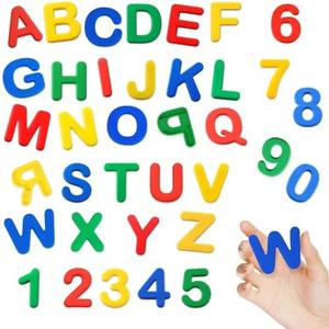 Silicone Alphabet Magnetic Letters and Numbers Set, 35 PCS Educational Multicolor ABC Fridge Magnets – Durable, Fun Learning Toy for Early Childhood