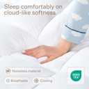 Ultra Soft Twin Mattress Topper - Cloud-Like Mattress Pad for Full Back Support - Breathable Cooling Material for Hot Sleepers, White