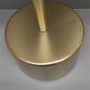 Drink Table Pedestal, Round Side Table, Drink Tables for Small Spaces, Pedestal End Table, Small Pedestal Table (Gold)