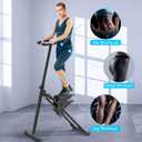 Stair Stepper for Home,Stair Climber Foldable,Large Pedal Vertical Climber Machine for Full-Body Workout,Steppers for Exercise at Home with 300LBS Loading Capacity