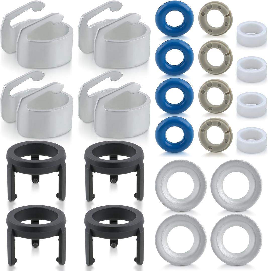 MOTOALL 06J998907A Engine Fuel Injector Seal Repair Kit for A3 A4 A5 Q3 TT Quattro Pack of 4