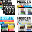 MEEDEN Acrylic Paint Set, 48 Colors 0.74 oz/22ml Tubes, Rich Pigment Art Paints Include Neon, Pastel & Metallic Colors for Artists Kids Beginners