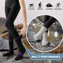 Nimalpal Wool Socks for Women - Hiking Womens Socks 5 Pairs, Thermal Sock for Men & Women Winter Warm Moisture Wicking