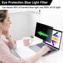 15.6 Inch 1920x1080 Laptop Privacy Screen Filter, Anti Blue Light Glare & Anti Scratch Computer Privacy Shield for 15.6" with 16:9 Aspect Ratio Laptop Portable Monitor