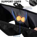 Separatec Men's 2 in 1 Running Shorts with U-Support Compression Liner, Quick Dry Workout Athletic Gym Shorts (Black, M)