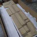 Fluted Dresser for Bedroom with 9 Deep Drawers, 60.6" Wide Modern Chest of Drawer with Faux Marble Top, Wooden Dresser TV Stand, Curved Profile Design, for Living Room, Kids Room, Hallway, Natural Oak