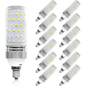 Super Bright E12 LED Bulbs, 16W 1500LM E12 Bulb, Daylight White 6000K Lights, CRI80+, 120W Incandescent Bulb Equivalent, E12 Base Non-Dimmable LED Lamp, 12 Pack