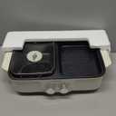 Food Party Hot Pot Electric Grill 2 in 1 Korean BBQ Grill Indoor Smokeless Hotpot Pot Electric Cooker Sahabu Shabu Pot Non Stick (Small)