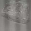 Kathfly 2 Pack Scalloped Clear Acrylic Napkin Holder, 7 x 7 x 2.56 Inch Scalloped Tray, Disposable Paper Napkin Holder for Weddings, Bathroom, Kitchen, Dining, Bars, Hotels and Home Decoration