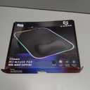 Gimars RGB Mouse Pad with Wrist Rest Support, 12 x 10 in Extra Large Ergonomic Gaming Mouse Pad with 10 LED Lighting Modes, Non-Slip Rubber Base for PC Gaming & Office