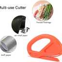 YunQin 6 Pcs Vinyl Covering Film Snitty Safety Cutter Knife,Carbon Fiber Wrap Decal Sticker Paper Slitter,Utility Knife Cutter for Window Tint, Car Wrap, Craft Making,Vacuum Bags