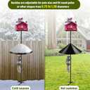 Squirrel Baffle,19-Inch Squirrel Baffle for Bird Feeder Pole,Squirrel-Proofs for Outdoor Shepherd's HooksOutside Pole Mount Squirrels Guard(Black 2 Pack