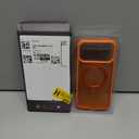 360 Spin Magnetic Stand (Pro-Version) for iPhone 17 Pro Max Case (Compatible with MagSafe) [Military Drop Protection] Matte Translucent Shockproof Protective Phone Case 6.9'', Cosmic Orange