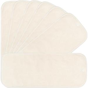 7 Pack Inserts with Snap - Reusable and Absorbent - Perfect for Any Diaper - Nora's Nursery