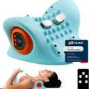 Neck Massager Pillow for Deep Tissue Pain Relief, 3 Adjustable Modes, Portable Neck Stretcher with Heat, Ergonomic 26 Shoulder Massager