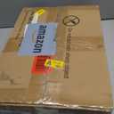 Furologee Clothes Racks for Hanging Clothes, Portable Rolling Garment Rack, Sturdy Metal Freestanding Cloths Racks with Wheels, Double Rods Wardrobe Rack for Bedroom Laundry Living Room (Black)