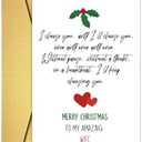 Romantic Christmas Card for Wife, Heartfelt Wife Christmas Card&Gift from Husband, Xmas Anniversary Cards for Her, Ideal Love You Holiday Gift for Her Pack of 2