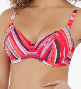 Freya Women's Standard Bali Bay Underwire Plunge Bikini Top, 30 G