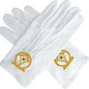 Imasoner Freemason White Cotton Gloves (White)