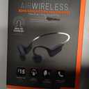 Bone Conduction Headphones, 2025 Upgraded Open-Ear Bluetooth Headphones with Mic, 8H Playtime, Waterproof Wireless Earphones for Running, Cycling, Gym & Outdoor Sports (Black)