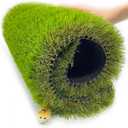 PU-Backed Artificial Grass - Same As The Home Depot, 1.57" (40mm) Pile Height Grass with Drainage Holes, Indoor/Outdoor Pet-Friendly Faux Grass (3 X 4 FT)