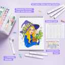 Ohuhu Markers for Adult Coloring Books No Bleeding 60 Colors Water-based Dual Tips Coloring Markers for Kids Adults Beginners Drawing Pens for Journaling Lettering (Brush & Fine)