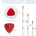 2 Pack Spin Mop Replacement Head for O Cedar EasyWring 1 Tank,Chenille Mop Replace Refill with 30-58 in Handle and 1 Base,Multi-Surface Cleaning for Floors,Cars,RVs