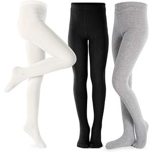Girls Tights Toddler Cable Knit Cotton Footed Seamless Dance Ballet Baby Girls' Leggings 3 Pack