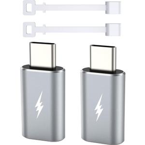 3 x TechMatte Lightning to USB C Type C Adapter Cable, Not for Headphones/OTG, 1.8-2.2A 15W Fast Charging Data Sync, for iPhone 16 iPhone 15 Series iPad iPod AirPods, w Anti-Lost Holder