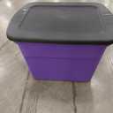 Pack of 16, Sterilite 18 Gal Purple Storage Tote 16.12 In. H X 23.5 In. W X 18.62 In. D Stackable
