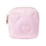Youbus Small Makeup Bag for Purse Mini Quilted Cosmetics Travel Bag Cute Pouch for Women Girls, Pink