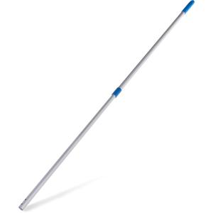 Carlisle FoodService Products Telescopic Mop Handle for Flat Head Mops for Floor Cleaning, Home, Kitchen, Restaurants, Office, And Janitorial Use, Aluminum, 43 - 70 Inches, Silver