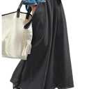 RoseSeek Women's Wide Leg Sweatpants High Elastic Waist Flowy Palazzo Pants Loose Baggy Pants Bottoms Deep Grey X-Large