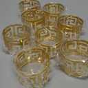 200 Pcs Gold Napkin Rings Napkin Holder Set Hollow Out Metal Serviette Buckle Exquisite Household Bulk for Dinner Table Decoration Wedding Party Easter Banquet Gathering