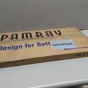 Computer Office Desk 40 Inch Writing Small Space Study Table Modern Simple Style Worktable with Storage Bag for Home, Bedroom, Brown