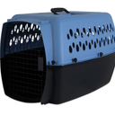 Petmate Pet Porter Fashion Dog Kennel 26", Parisian Blue & Black, for Pets 20-25lbs, Made in USA