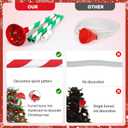 Christmas Tree Watering Funnel - Christmas Tree Watering System with Long Funnel Christmas Decorations (Red)