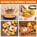 100 Pcs Fall Orange Pine Picks for Wreath Making Supplies Artificial Halloween Picks Vases Centerpieces Fall Candle Rings Craft DIY Garland Autumn Thanksgiving Harvest Festival Decoration