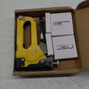 Upholstery Staple Gun Heavy Duty, YEAHOME 4-in-1 Stapler Gun with 4000 Staples, Manual Brad Nailer Power Adjustment Stapler Gun for Wood, Crafts, Carpentry, Decoration DIY