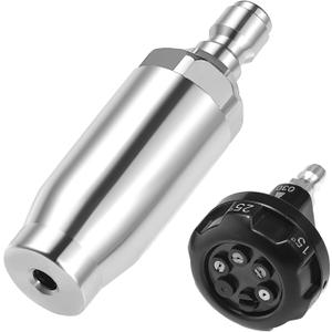 RIDGE WASHER Turbo Nozzle for Pressure Washer, Pressure Washer Nozzle, 6-in-1 Quick Changeover with 1/4'' Quick Connect
