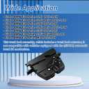 51244825342 Trunk Latch w/ 4 Pins Fit for BMW 335i 328i 320i 335i 328i 320i M3 2012-2017, Lock Actuator Replace 51247191212