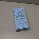 14 OZ Kids Water Bottle with Straw & 2 Lids (Flip & Spout) Leak Proof Metal Insulated Stainless Steel Reusable Tumbler for School & Sports Water Bottle - Blue (Shark)