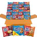 CHIPS AHOY! Cookies Variety Pack, Original Chocolate Chip, Chewy Chocolate Chip with Reese's Peanut Butter Cups & Chewy Hershey's Fudge Filled Soft Cookies, 50 Snack Packs (2 Cookies Per Pack) (EXP 08/27/26)