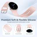 DaQin 10 Pack Bands Compatible with Samsung Galaxy Watch 8 Bands 40mm 44mm/Galaxy Watch 8 Classic Band 46mm, Soft Silicone Wristband Waterproof Replacement Strap for Samsung Galaxy Watch Women Men