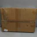 C Shaped Side Table Adjustable Height with Hidden Wheels, Dual Pneumatic Lift & Tilt Top, (23.6''x15.8'')Mobile Overbed Table That Slide Under, Couch End Desk for Hospital Home Office (Walnut)