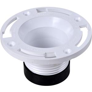Oatey 4 in. PVC Twist-N-Set Closet Flange