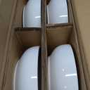 LE TAUCI Pasta Bowls 45 oz, Salad Bowls Set for Serving Soup, Pasta, Noodle, Dinner, Large Kitchen Bowl Plates, Microwave Safe - 8.5 Inch, Set of 4, White