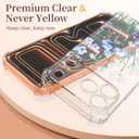 for iPhone 17 Pro Case with Screen Protector [Full Camera Protection] Flower Pattern Design,Clear Soft Shockproof Floral Phone Cover for Women Girls 2025 6.3"(Oriental Lily)